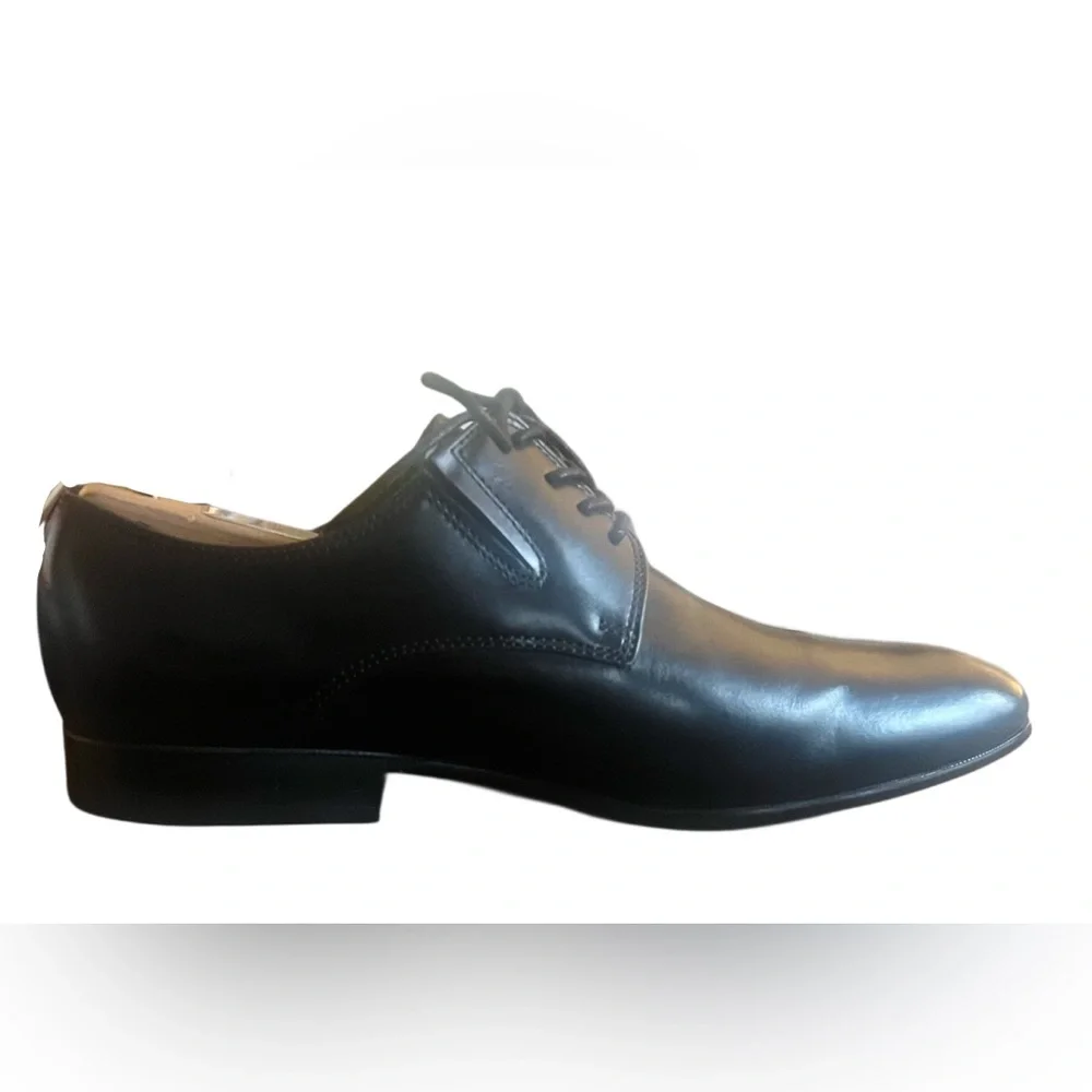 Kennith Cole Classic Black Leather Dress Oxfords Sz 7.5 (40)